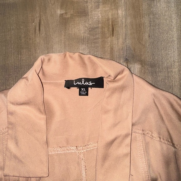 Lulus Lucky Break Blush Oversized Lightweight Size XL - Picture 7 of 10